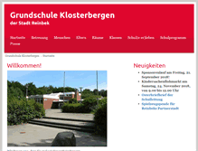 Tablet Screenshot of klosterbergen.de